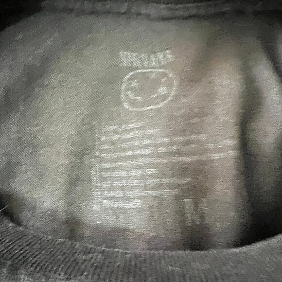 Nirvana Smiley Graphic Tee Repro Black Short Sleeve - L - Picture 3 of 3